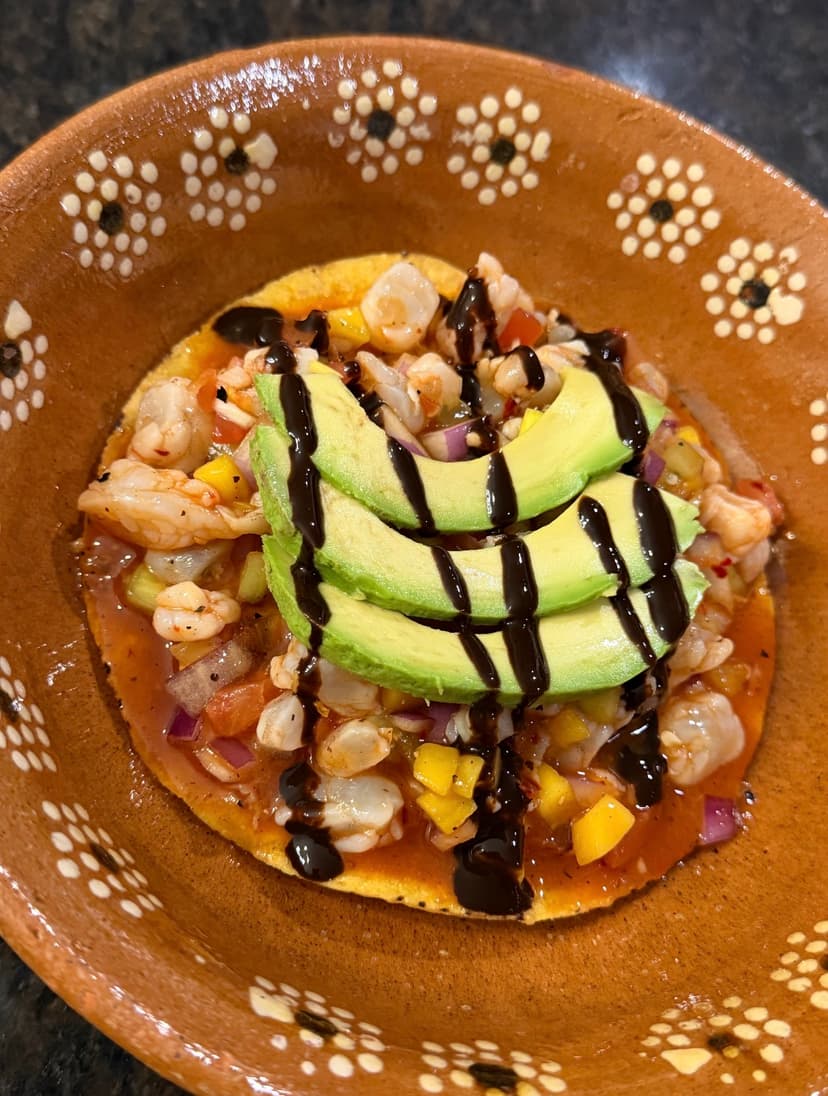 Mango Ceviche Tostada